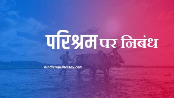 essay on hard work in hindi