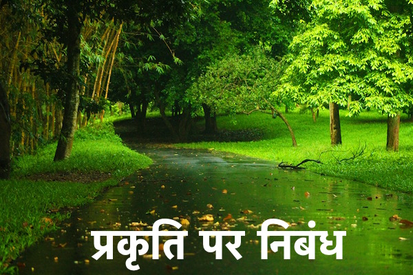 essay on nature in hindi in english
